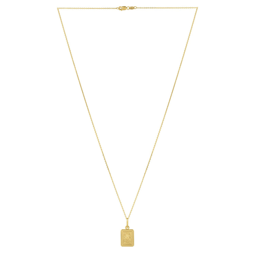 Collar Sol y Estrellas en Oro Amarillo de 14K