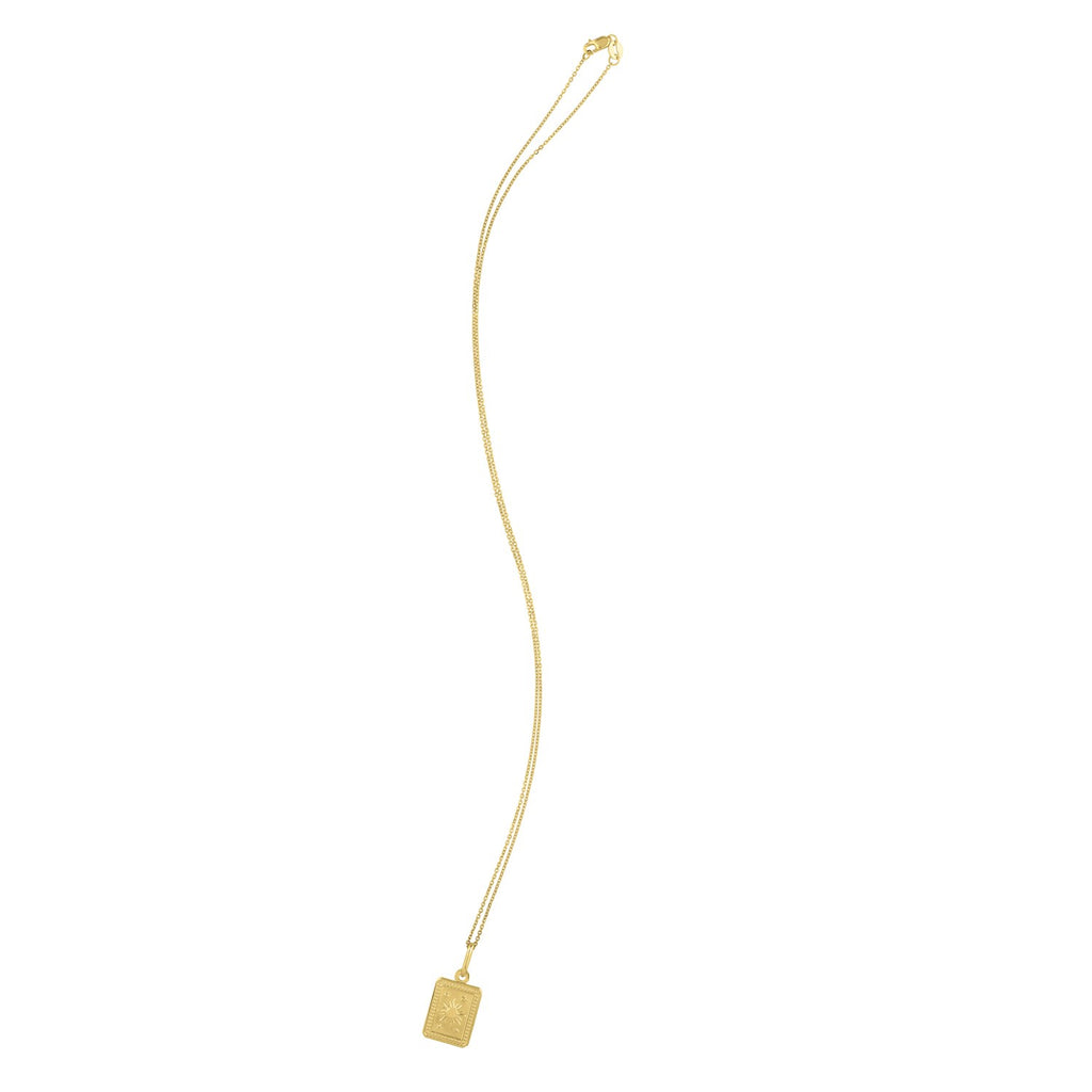 Collar Sol y Estrellas en Oro Amarillo de 14K