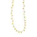 Cadena de oro amarillo de 14K con estrellas colgantes