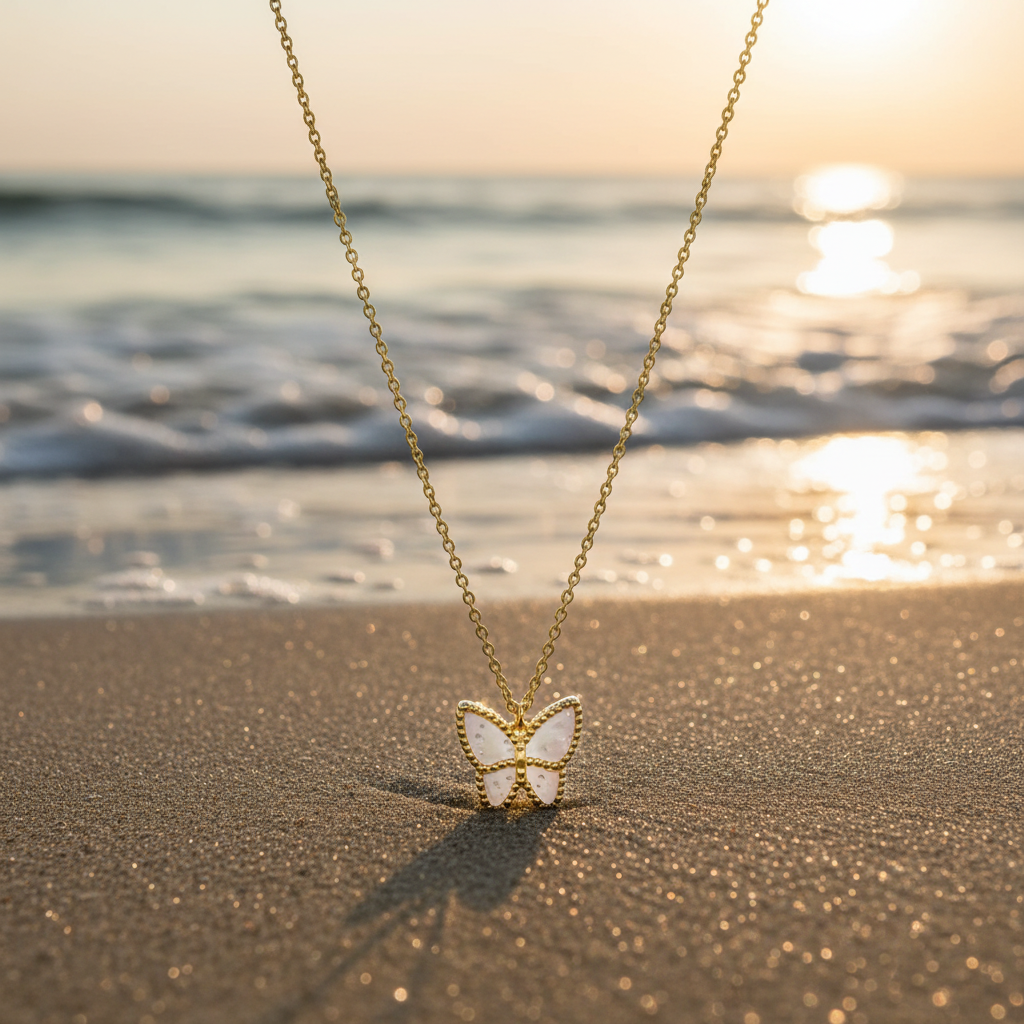 The Butterfly Pearl Necklace
